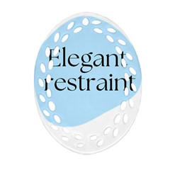 Elegant Restraint 20240825 172511 0000 Oval Filigree Ornament (two Sides)