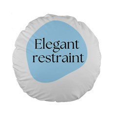 Elegant Restraint 20240825 172511 0000 Standard 15  Premium Flano Round Cushions by deewansh