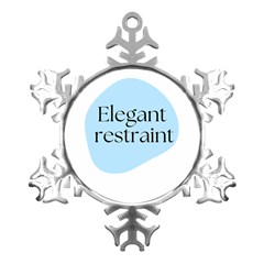 Elegant Restraint 20240825 172511 0000 Metal Small Snowflake Ornament by deewansh