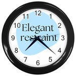 Elegant Restraint 20240825 172511 0000 Wall Clock (Black) Front