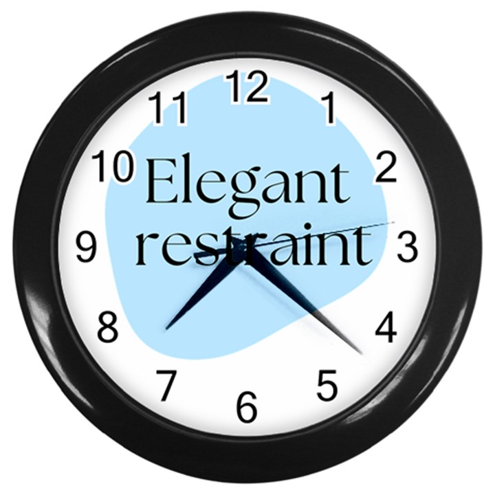 Elegant Restraint 20240825 172511 0000 Wall Clock (Black)