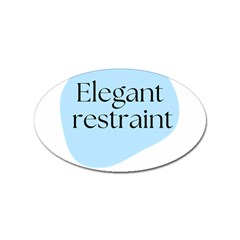 Elegant Restraint 20240825 172511 0000 Sticker Oval (100 Pack) by deewansh