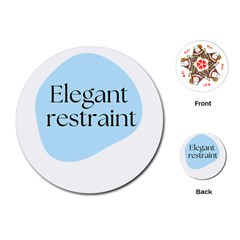 Elegant Restraint 20240825 172511 0000 Playing Cards Single Design (round) by deewansh