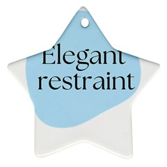 Elegant Restraint 20240825 172511 0000 Star Ornament (two Sides)