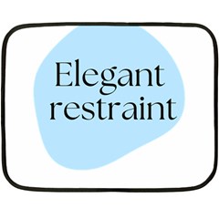 Elegant Restraint 20240825 172511 0000 Fleece Blanket (mini) by deewansh