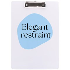 Elegant Restraint 20240825 172511 0000 A4 Acrylic Clipboard by deewansh