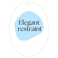 Elegant Restraint 20240825 172511 0000 Uv Print Acrylic Ornament Oval by deewansh