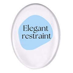 Elegant Restraint 20240825 172511 0000 Oval Glass Fridge Magnet (4 Pack) by deewansh