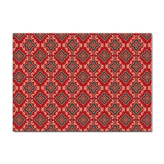 Illustrations Ajrak Abstract Design Pattern Sticker A4 (10 Pack) by Apenda