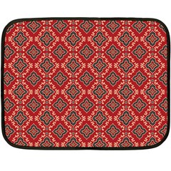 Illustrations Ajrak Abstract Design Pattern Fleece Blanket (mini) by Apenda