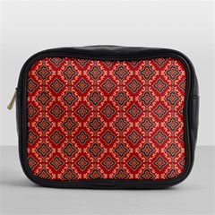 Illustrations Ajrak Abstract Design Pattern Mini Toiletries Bag (one Side) by Apenda