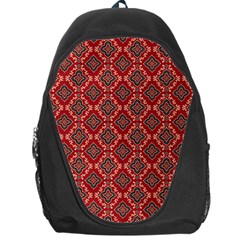 Illustrations Ajrak Abstract Design Pattern Backpack Bag by Apenda