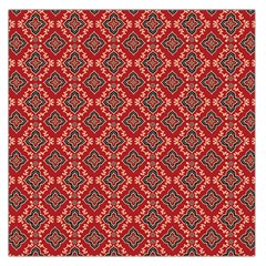 Illustrations Ajrak Abstract Design Pattern Square Satin Scarf (36  X 36 ) by Apenda