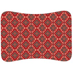 Illustrations Ajrak Abstract Design Pattern Velour Seat Head Rest Cushion by Apenda