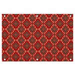 Illustrations Ajrak Abstract Design Pattern Banner and Sign 6  x 4  Front