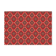 Illustrations Ajrak Abstract Design Pattern Crystal Sticker (a4) by Apenda