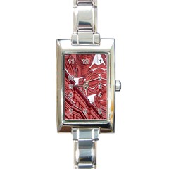 Monument State History Museum Building Rectangle Italian Charm Watch by Apenda