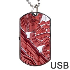 Monument State History Museum Building Dog Tag Usb Flash (one Side) by Apenda