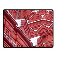 Monument State History Museum Building Two Sides Fleece Blanket (small) by Apenda