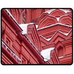 Monument State History Museum Building Two Sides Fleece Blanket (medium) by Apenda