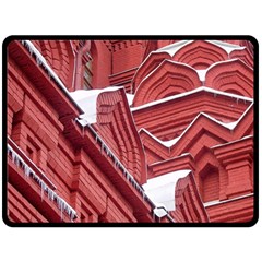 Monument State History Museum Building Two Sides Fleece Blanket (large) by Apenda