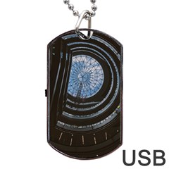 Building Ceiling Structure Dome Dog Tag Usb Flash (one Side) by Apenda