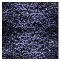 Aliens Entrails ¨c Dark Blue Print Pattern Design Square Satin Scarf (36  X 36 ) by dflcprintsclothing