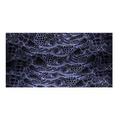 Aliens Entrails ¨c Dark Blue Print Pattern Design Satin Shawl 45  X 80  by dflcprintsclothing