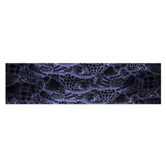 Aliens Entrails ¨c Dark Blue Print Pattern Design Oblong Satin Scarf (16  X 60 ) by dflcprintsclothing