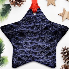 Alien Entrails Dark Print Design Ornament (star)