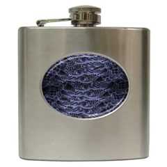 Alien Entrails Dark Print Design Hip Flask (6 Oz) by dflcprintsclothing