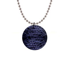 Alien Entrails Dark Print Design 1  Button Necklace by dflcprintsclothing