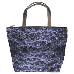 Alien Entrails Dark Print Design Bucket Bag by dflcprintsclothing