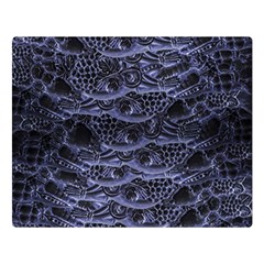 Alien Entrails Dark Print Design Two Sides Premium Plush Fleece Blanket (large) by dflcprintsclothing