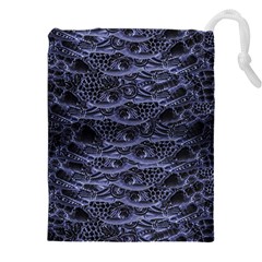 Alien Entrails Dark Print Design Drawstring Pouch (5xl) by dflcprintsclothing