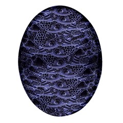 Alien Entrails Dark Print Design Oval Glass Fridge Magnet (4 Pack) by dflcprintsclothing