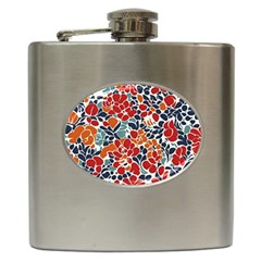 Colorfuleclecticfloralpattern Hip Flask (6 Oz)