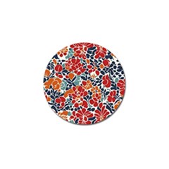 Colorfuleclecticfloralpattern Golf Ball Marker (4 Pack)