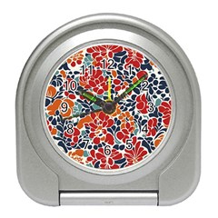 Colorfuleclecticfloralpattern Travel Alarm Clock