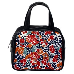 Colorfuleclecticfloralpattern Classic Handbag (one Side)