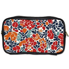 Colorfuleclecticfloralpattern Toiletries Bag (one Side)