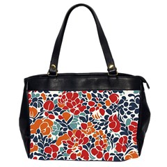 Colorfuleclecticfloralpattern Oversize Office Handbag (2 Sides)