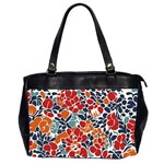 Colorfuleclecticfloralpattern Oversize Office Handbag (2 Sides) Front