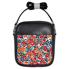 Colorfuleclecticfloralpattern Girls Sling Bag