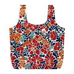 Colorfuleclecticfloralpattern Full Print Recycle Bag (l)