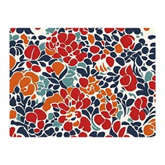 Colorfuleclecticfloralpattern Two Sides Premium Plush Fleece Blanket (mini)