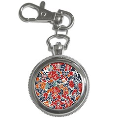 Colorfuleclecticfloralpattern Key Chain Watches