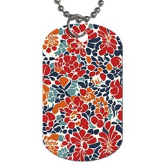 Colorfuleclecticfloralpattern Dog Tag (two Sides)