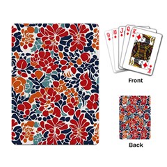 Colorfuleclecticfloralpattern Playing Cards Single Design (rectangle)