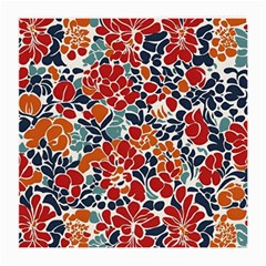 Colorfuleclecticfloralpattern Medium Glasses Cloth (2 Sides)